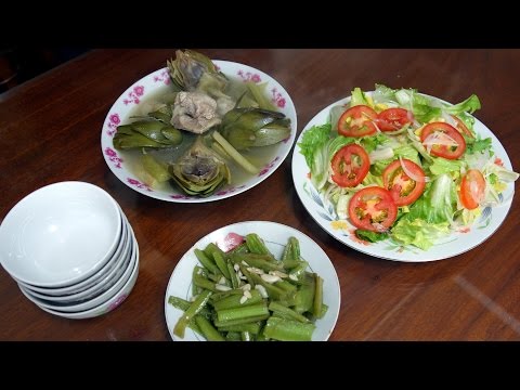 Home-style Vietnamese Meal in Da Lat (Bữa cơm gia đình ở Đà Lạt)