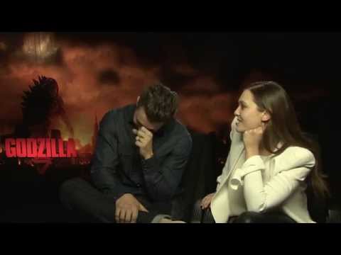 Godzilla - Interview with Aaron Taylor-Johnson & Elizabeth Olsen - ROCKKLASSIKER