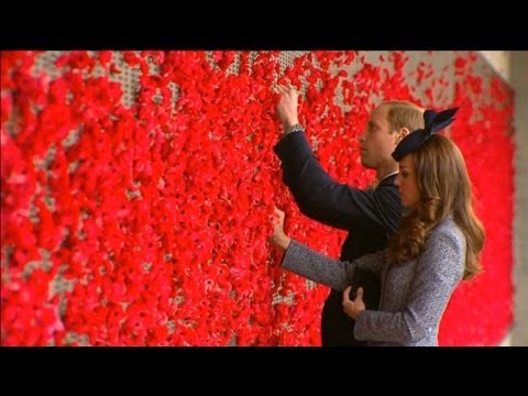 Anzac Day marked in Australia with Kate and Prince William