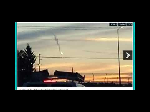 WoW! Huge Pyramid Fireball Over Portland Oregon!