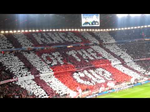 FC Bayern - Manchester United Choreo Südkurve