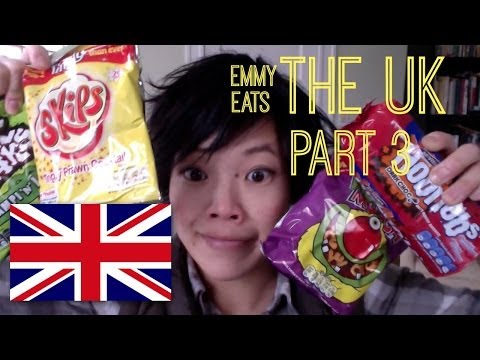 Emmy Eats the U.K. Great Britain | More British snacks & sweets