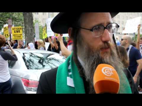 Jewish Rabbi condemning Israeli attack on Gaza