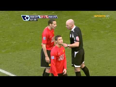 Howard Webb Giving Cristiano Ronaldo a Red Card