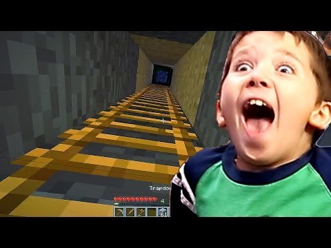 8 Year Old Jacob Playing Minecraft - Underground Base