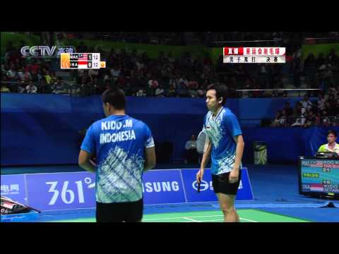 The 16th Asian Games Badmintion MD Final KOO Kien Keat TAN Boon Heong vs KIDO Markis SETIAWAN Hendra