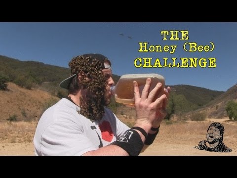 Dude Drinks a Gallon of Honey While Covered in Bees (Warning: Vomit Alert)