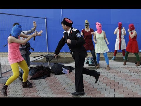 Pussy Riot attacked with whips by police at Sochi