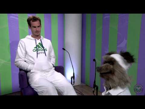 Andy Murray meets Hacker T. Dog - Wimbledon 2014