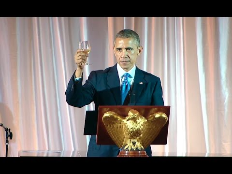 President Obama Speaks at the U.S.-Africa Leaders Summit Dinner