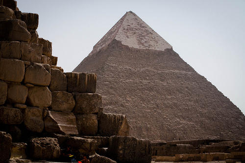 The middle pyramid at Giza