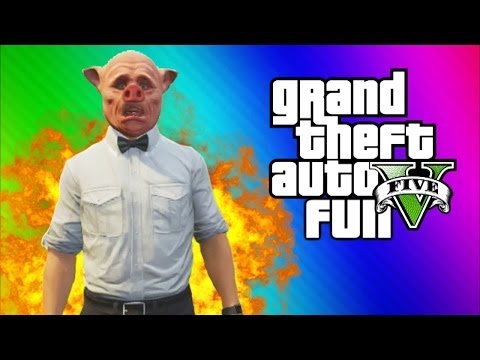 GTA 5 Online Funny Moments Gameplay - Invisible Car Glitch, Wildcat Inventory, Tattoo (Multiplayer)