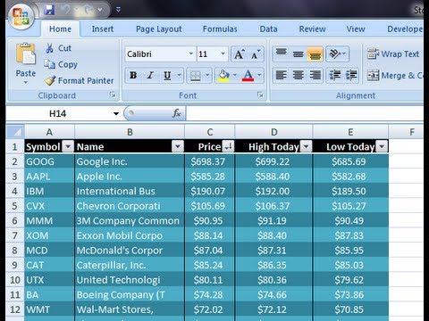 Excel VBA - Get Stock Quotes from Yahoo Finance API