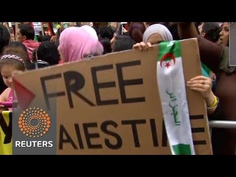 Hundreds march near Times Square calling for end to Israel-Gaza violence