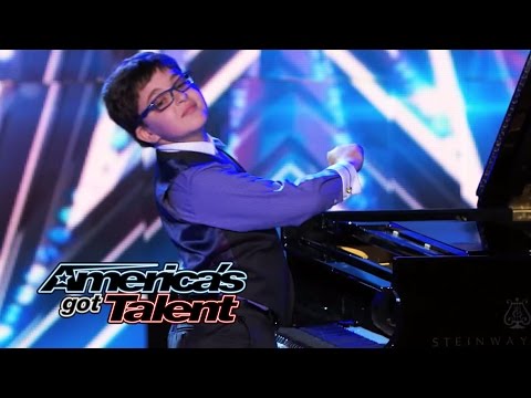 Adrian Romoff: 9-Year-Old Piano Prodigy Delivers Classical Tune - America's Got Talent 2014