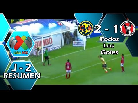 America vs Xolos de Tijuana 2-1 Goles Resumen Liga MX BBVA Apertura 2014 Jornada 2