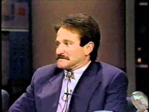 Robins Williams on LATE NIGHT with DAVID LETTERMAN. Dead Poets Society. 1989