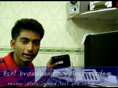 Bsnl broadband connection -Setup configure and speed test