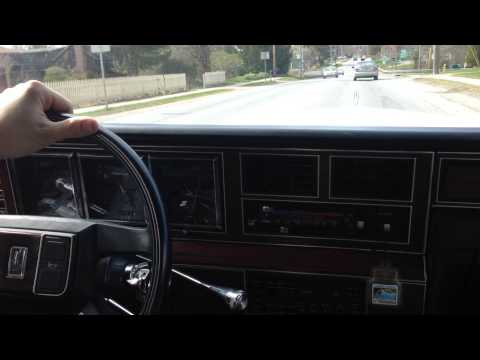 1988 Lincoln Town Car on the road