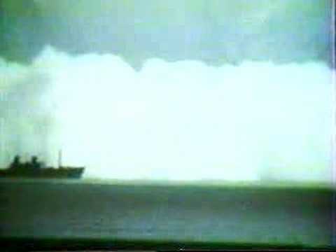 Nuclear bomb explosion at sea - bikini atolls