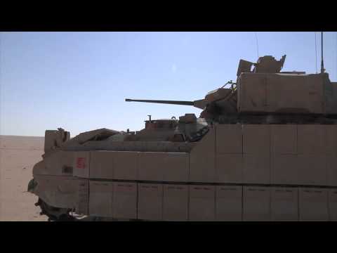 Bradley IFV 25mm M242 Gunnery Training in Kuwait