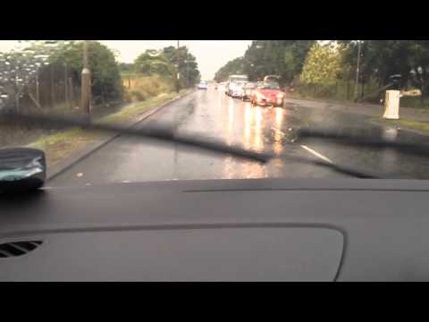 Driving through Canvey Island flood - Part 2