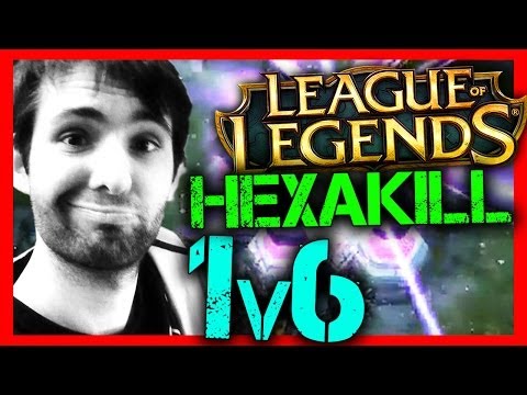 1v6 LoL Athene World First + Hexakill #2pro4LCS