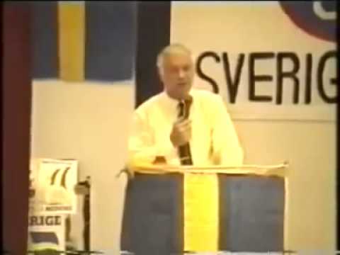 SD grundaren Sven Davidson talar i Medborgarhuset 1990 Del 1 av 2