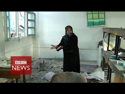 'Gaza children killed as they slept' in UN-run school - BBC News