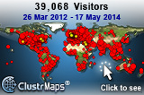 Locations of visitors to this page