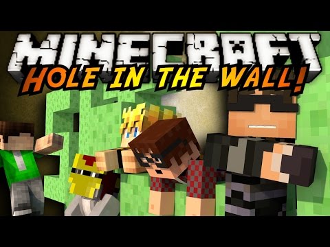 Minecraft Mini-Game : SUPER HOLE IN THE WALL!