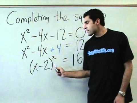 Algebra - Completing the square