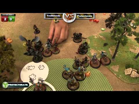 Protectorate of Menoth vs Trollbloods Warmachine Battle Report - Beat The Cooler Ep 92