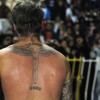 David Beckham leaves the field. Photo:  ORLANDO SIERRA/AFP/Getty Images