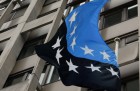 The flag of the European Coal and Steel Community. Image: Getty