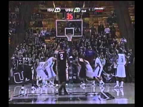 Crazy Free Throw by Idaho State's Kamil Gawrzydek