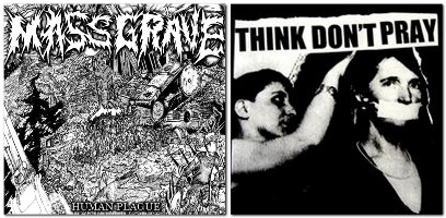 Mass Grave & Think Don't Pray - Split EP (2007)