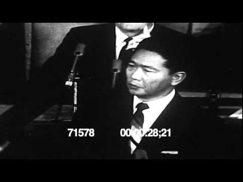 Philippine Pres Ferdinand Marcos speech at the US Congress 1966