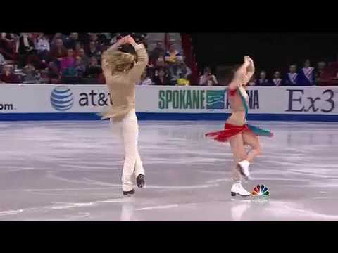 American ice dancers skating to Indian Bollywood songs.mp4