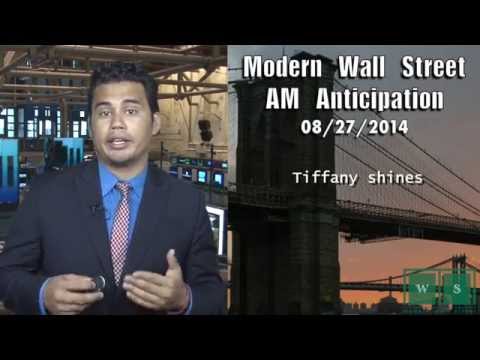 08/27/14  Wall Street looked set to open higher Wednesday, just one day after the S&P 500 closed above 2,000 for the very first time. Also, mortgage applications rise, Tiffany shines, and geopolitics return into the picture.