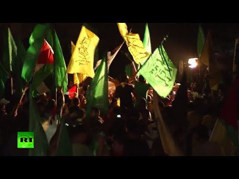 Gaza residents celebrate long-term ceasefire agreement between Hamas and Israel. Men, women and children parade down the main streets waving flags and flashing victory signs. The ceasefire halts a seven-week war that killed more than 2,200 people and left tens of thousands in Gaza homeless.

RT LIVE http://rt.com/on-air

Subscribe to RT! http://www.youtube.com/subscription_center?add_user=RussiaToday

Like us on Facebook http://www.facebook.com/RTnews
Follow us on Twitter http://twitter.com/RT_com
Follow us on Instagram http://instagram.com/rt
Follow us on Google+ http://plus.google.com/+RT

RT (Russia Today) is a global news network broadcasting from Moscow and Washington studios. RT is the first news channel to break the 1 billion YouTube views benchmark.