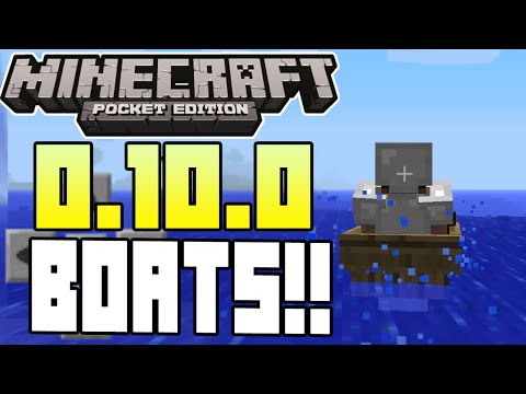 Minecraft Pocket Edition - 0.10.0 UPDATE! - BOATS + MORE INFO!