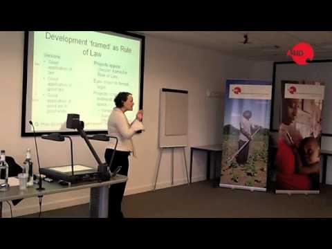 [A4ID] Amanda Perry-Kessaris - Rule of law, legal systems and development