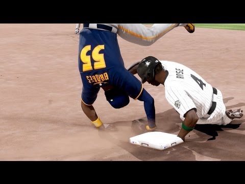 MLB 14 The Show Road to the Show PS4 - Bridges Almost Broke Ankle - Grand Slam?