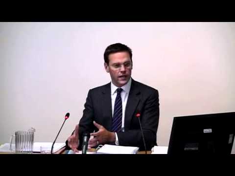 James Murdoch testifies in Leveson inquiry