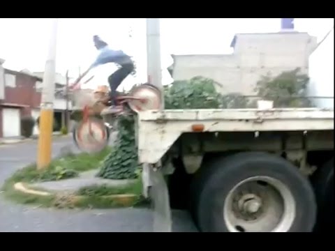 Little Girl Knocks Herself Out Riding Off A Truck.