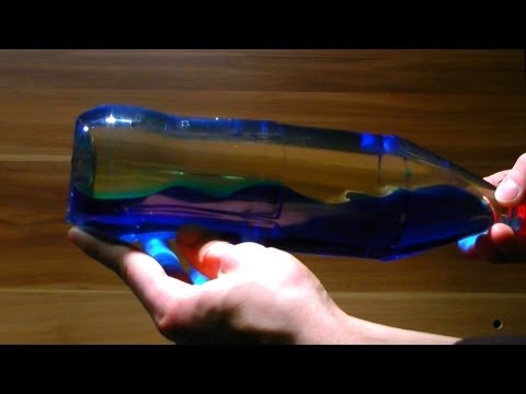 COOL PHYSICS EXPERIMENT - Ocean in the bottle - how to make - Full HD.mp4