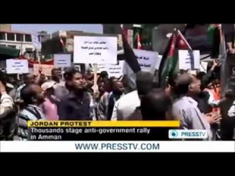 Jordan: Thousands stage anti-government rally in Amman  [©PressTV]