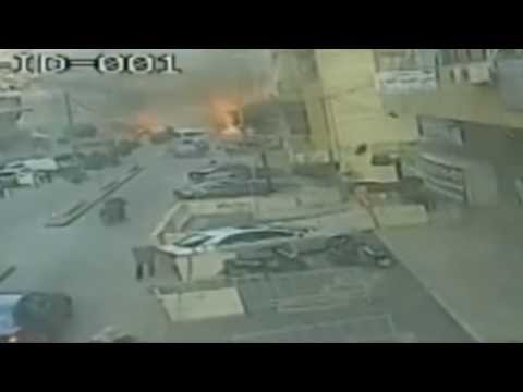 Beirut Lebanon - Car bomb explodes