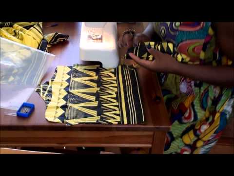 How to make an ankara african print clutch